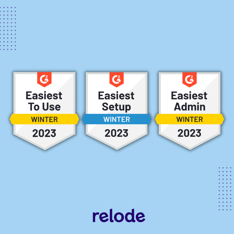 Relode G2 Badges & Awards for Winter 2022