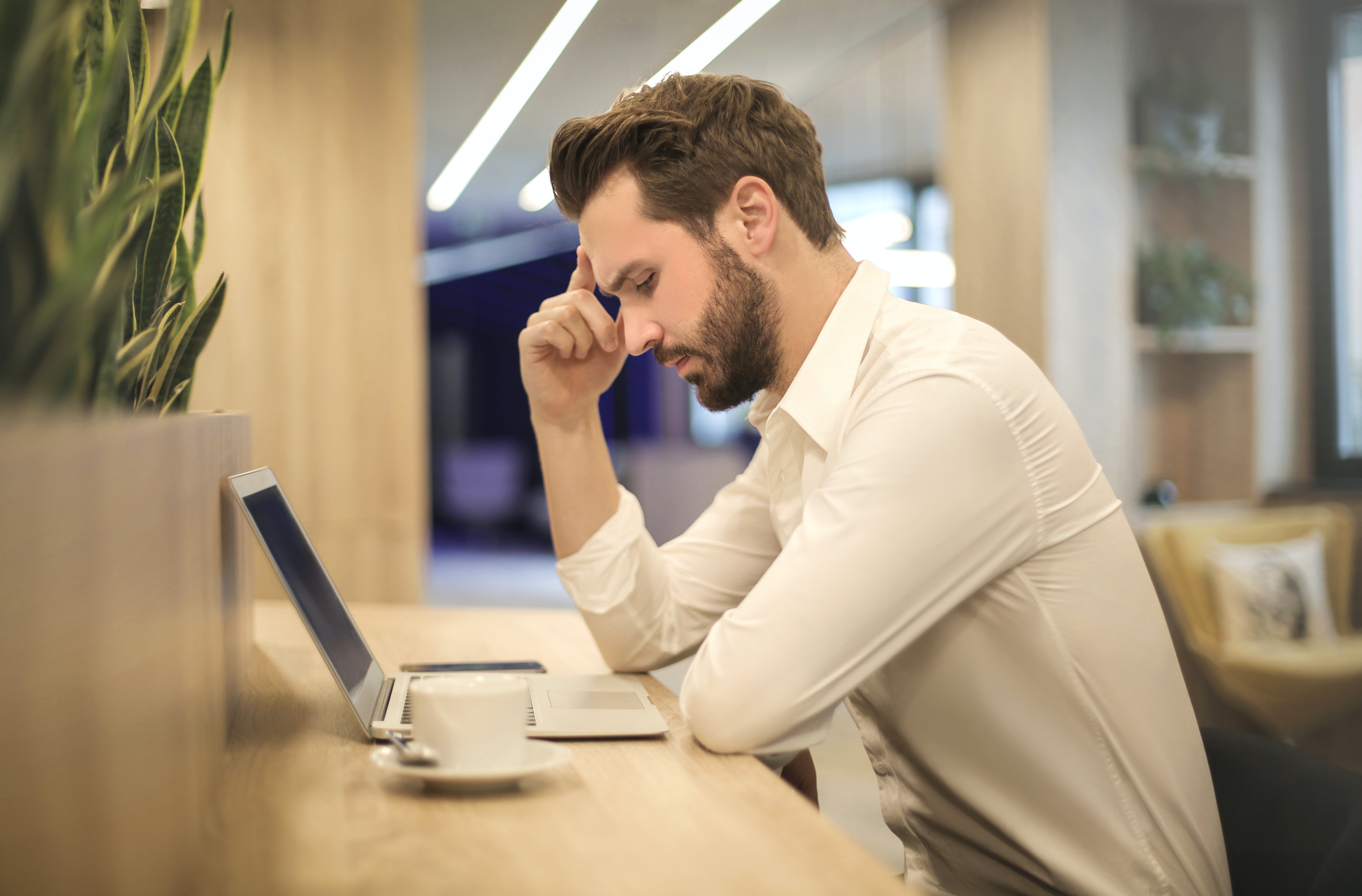 man at computer